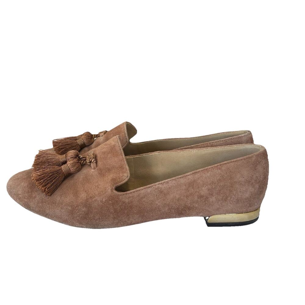 Talbots Ryan Tassels Loafers – Women’s size 8 Taupe Suede Slip On Shoes